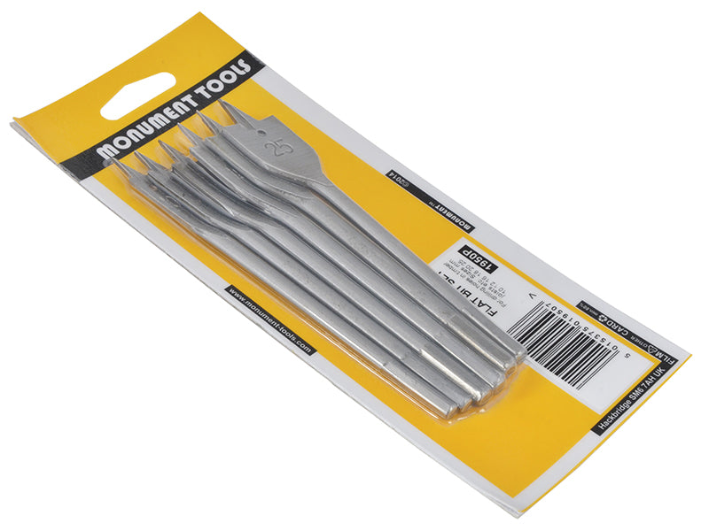 Monument 1950P Flat Bit Set, 6 Piece MON1950