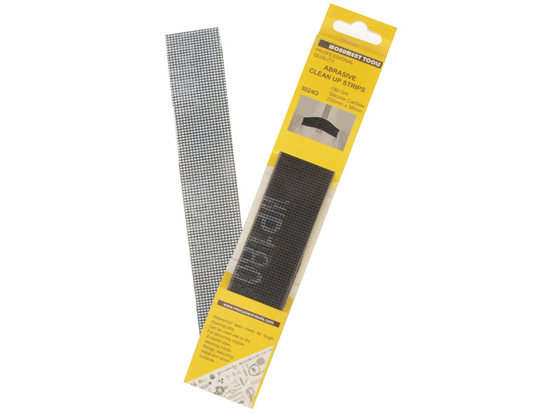 Monument 3024O Abrasive Clean Up Strips (Pack of 10) MON3024