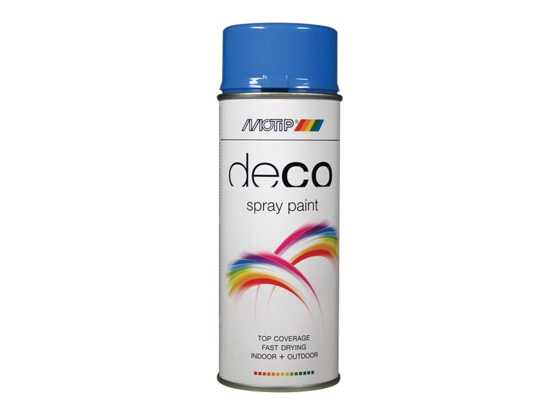 MOTIP® Deco Spray Paint High Gloss RAL 5015 Sky Blue 400ml MOT01608