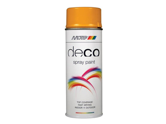 MOTIP® Deco Spray Paint High Gloss RAL 1004 Gold Yellow 400ml MOT01621