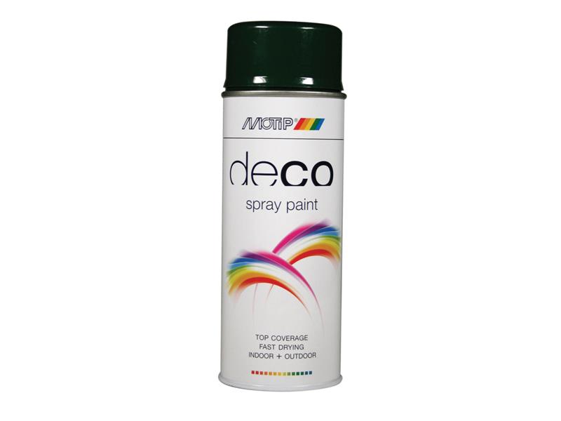 MOTIP® Deco Spray Paint High Gloss RAL 6009 Fir Green 400ml MOT01633