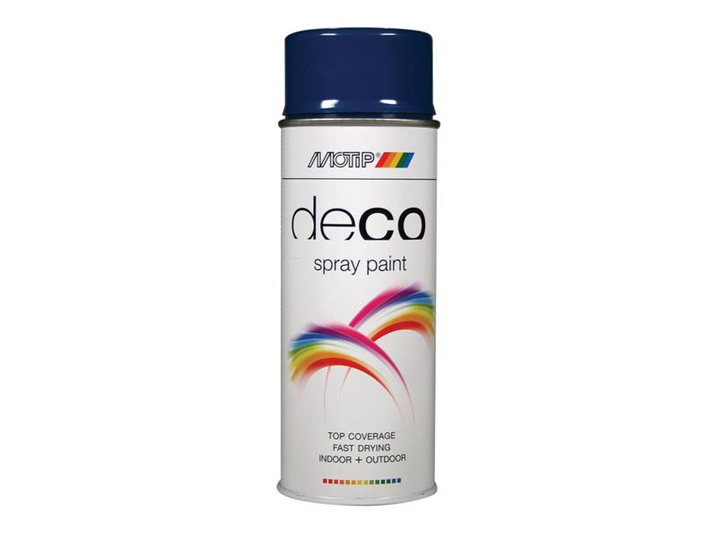 MOTIP® Deco Spray Paint High Gloss RAL 5010 Gentian Blue 400ml MOT01634