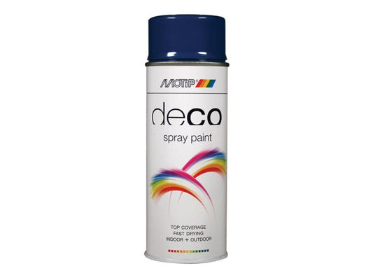 MOTIP® Deco Spray Paint High Gloss RAL 5010 Gentian Blue 400ml MOT01634