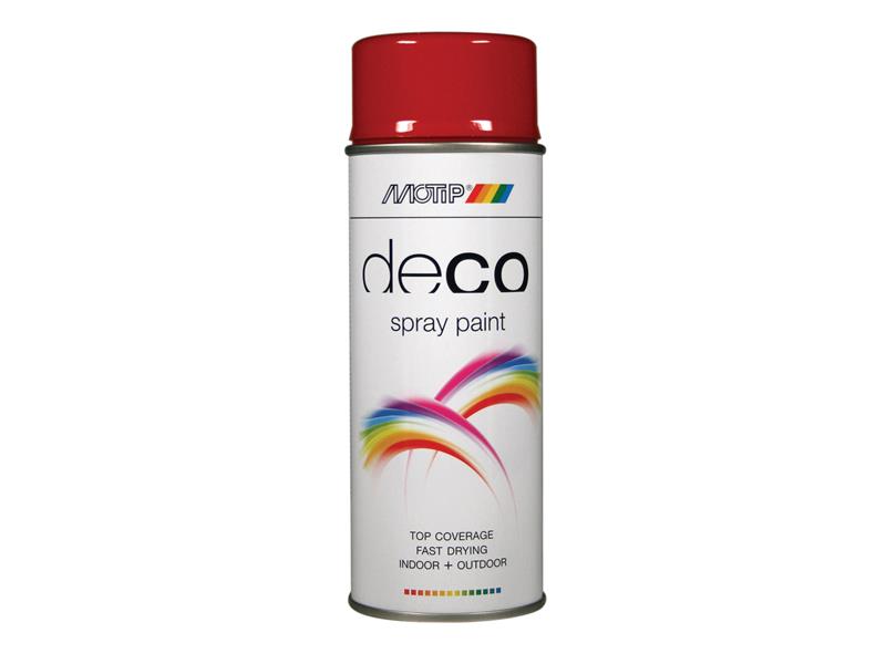 MOTIP® Deco Spray Paint High Gloss RAL 3002 Carmine Red 400ml MOT01640