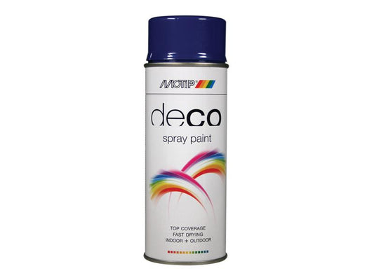 MOTIP® Deco Spray Paint High Gloss RAL 5002 Ultramarine Blue 400ml MOT01684