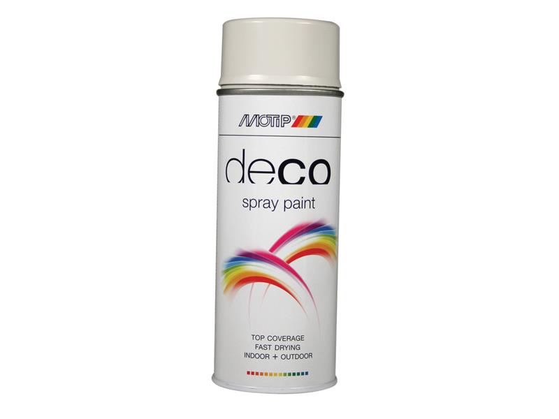 MOTIP® Deco Spray Paint High Gloss RAL 7035 Light Grey 400ml MOT01693