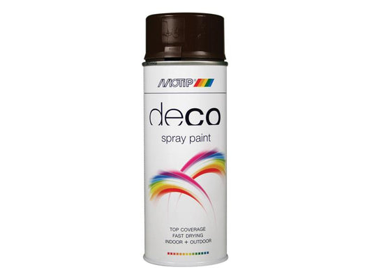 MOTIP® Deco Spray Paint High Gloss RAL 8017 Chocolate Brown 400ml MOT01694