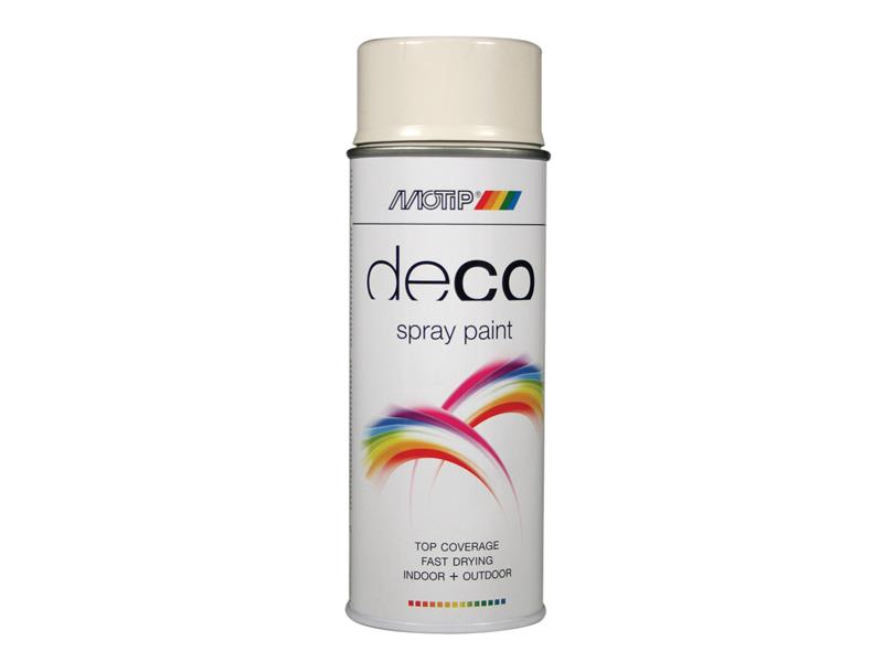 MOTIP® Deco Spray Paint High Gloss RAL 9002 Grey White 400ml MOT01696