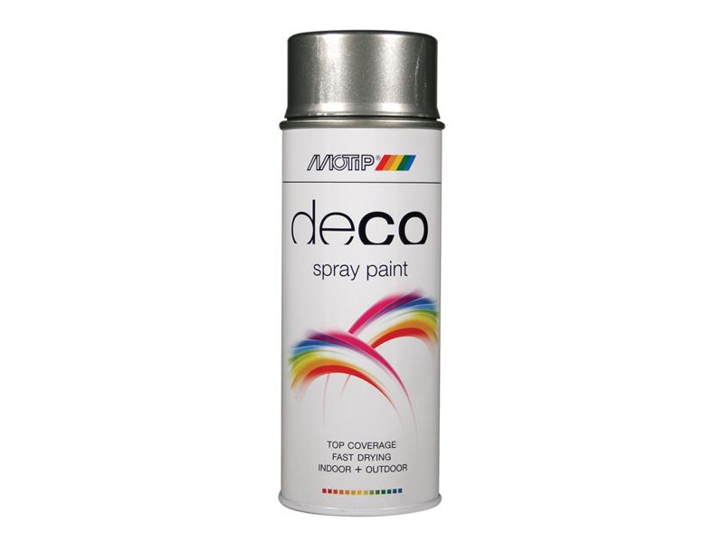 MOTIP® Deco Spray Paint High Gloss RAL 9007 Grey Aluminium 400ml MOT01697
