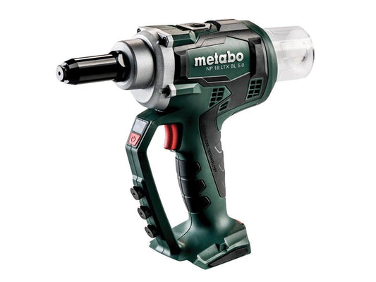 Metabo NP 18 LTX BL 5.0 Brushless Rivet Gun + metaBOX 18V Bare Unit MPTNP18LTX