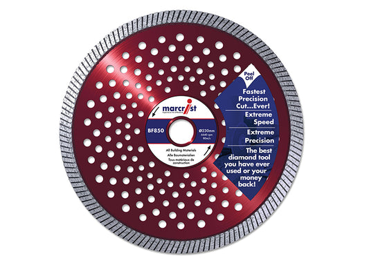 Marcrist BF850 SilentMAX Ultimate Turbo Diamond Blade 125 x 22.2mm MRC850125