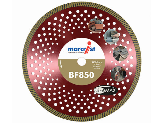 Marcrist BF850 SilentMAX Ultimate Turbo Diamond Blade 300 x 20mm MRC85030020