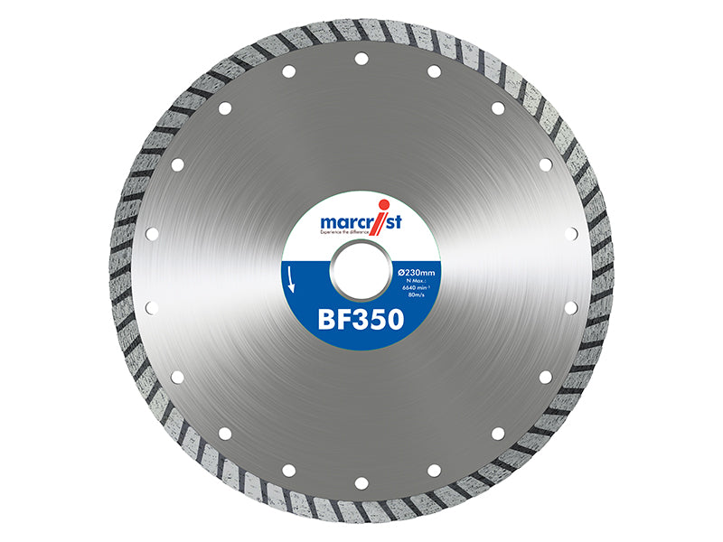 Marcrist BF350 Turbo Diamond Blade 230 x 22.2mm MRCBF350T230