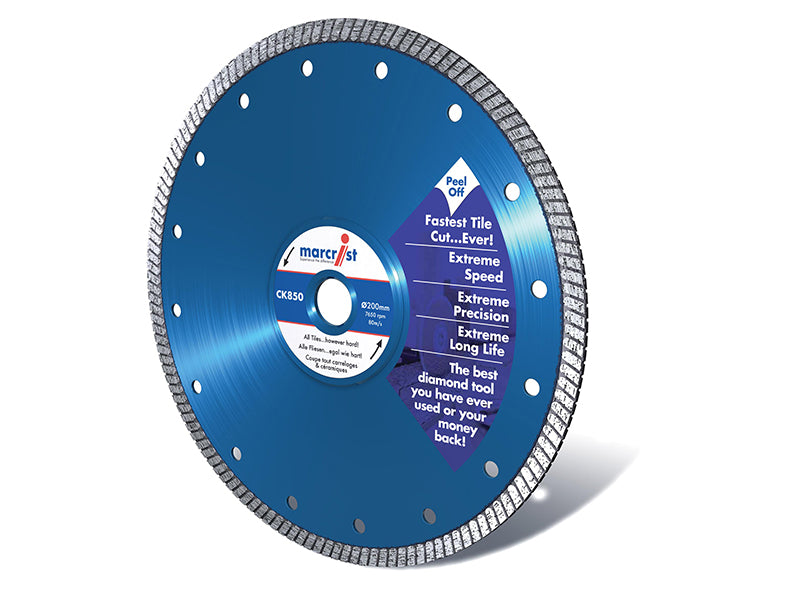 Marcrist CK850 Extreme Speed Diamond Blade Fast Tile 125 x 22.2mm MRCC850125