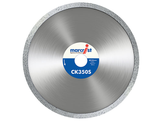 Marcrist CK350 Smooth Rim Diamond Blade Tile Cut 180 x 22.2mm MRCCK350180