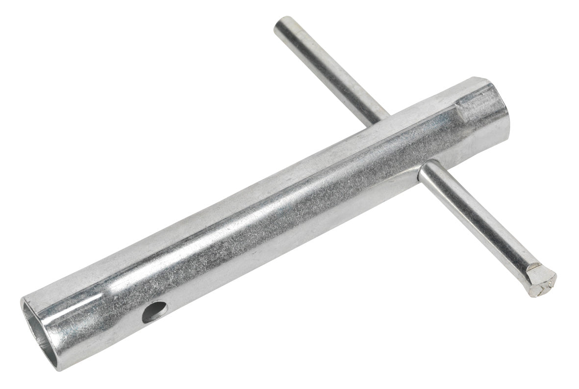 Sealey Double End Long Reach Spark Plug Box Spanner 16/18mm with L-Bar MS157