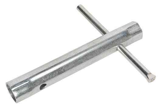 Sealey Double End Long Reach Spark Plug Box Spanner 16/18mm with L-Bar MS157