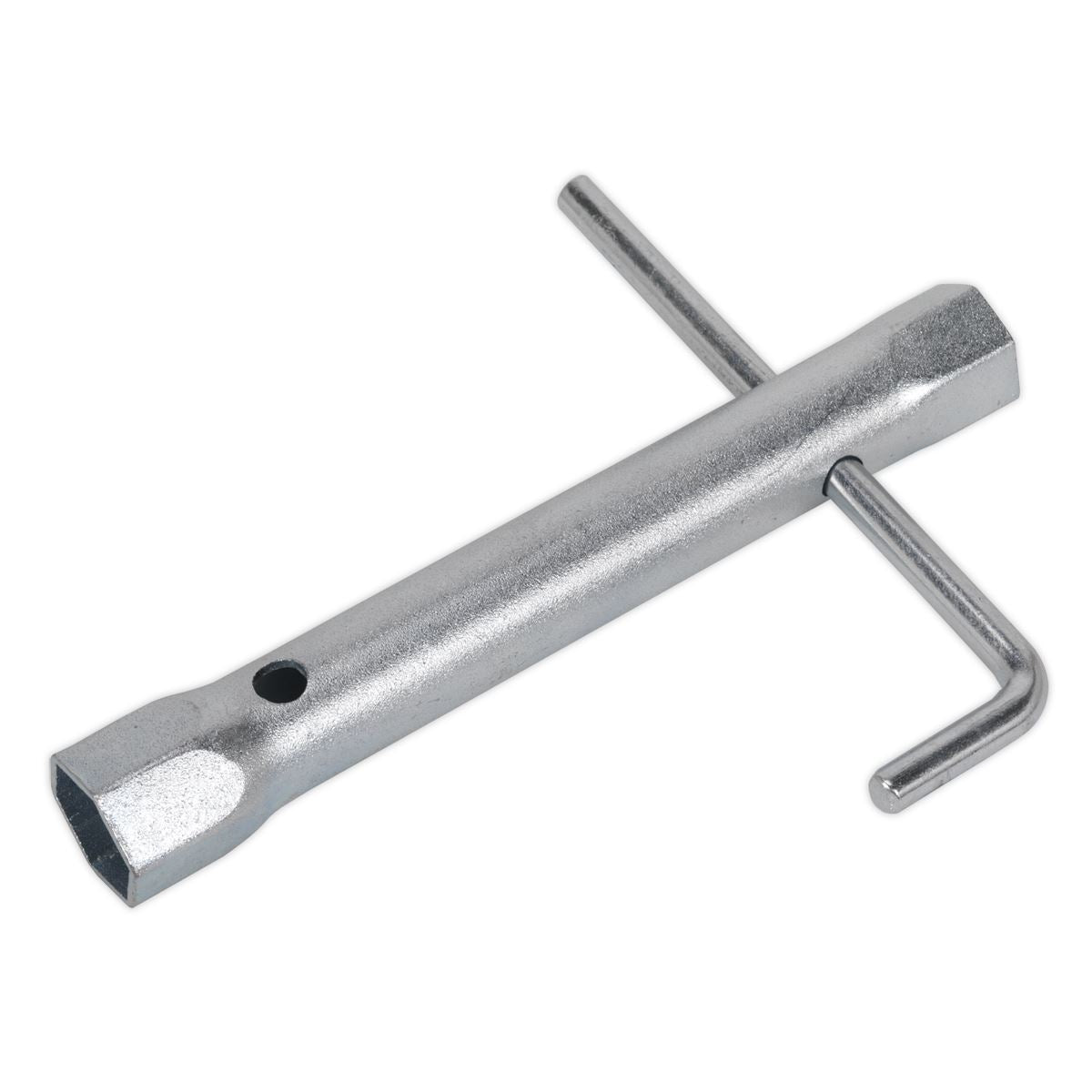 Sealey Double End Long Reach Spark Plug Box Spanner 18/21mm with L-Bar MS161