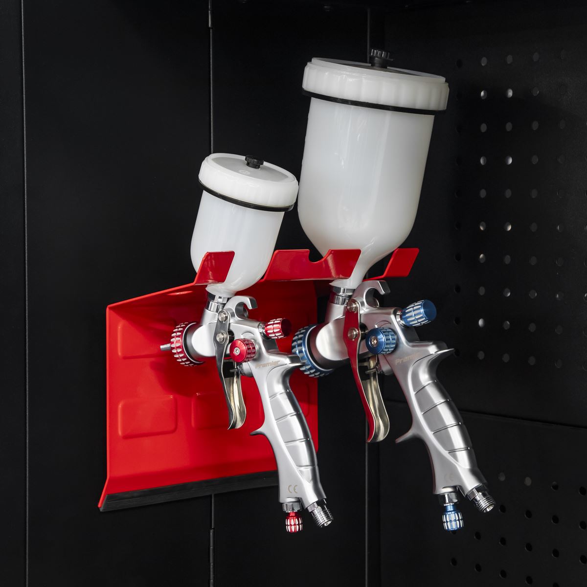 Sealey Magnetic Spray Gun Holder - 2 Gun MSH03