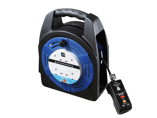 Masterplug Case Reel 240V 13A 4-Socket RCD & Thermal Cut-Out 20m MSTHBT20RCD