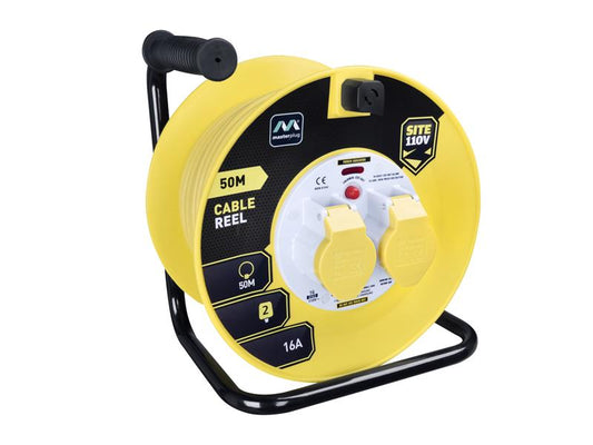 Masterplug Cable Reel 110V 16A Thermal Cut-Out 50m MSTLVCT50162