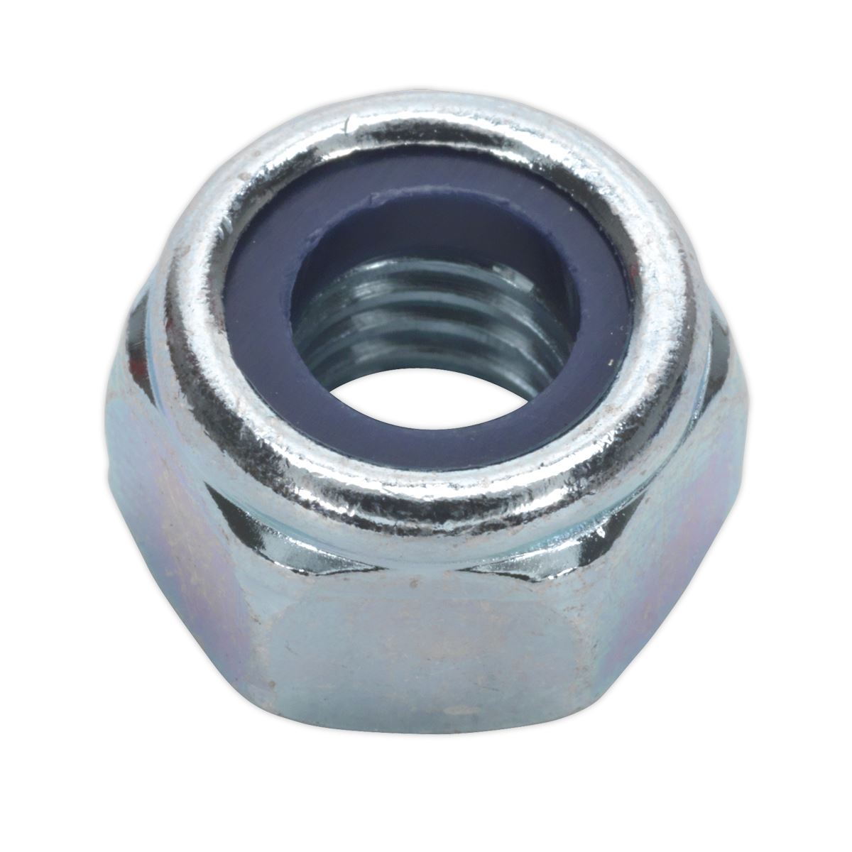 Sealey Nylon Locknut M10 Zinc Pack of 100 NLN10