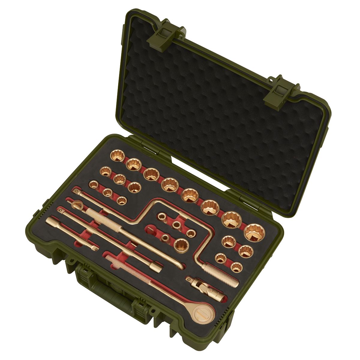Sealey Socket Set 31pc 1/2"Sq Drive - Non-Sparking NS039
