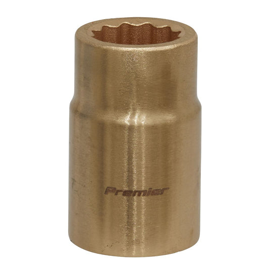 Sealey Non Sparking Socket 15mm 1/2"D WallDrive 12 point Beryllium Copper NS048