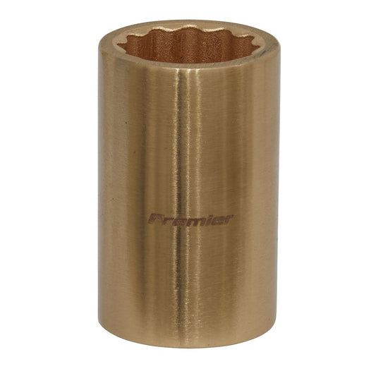 Sealey Non Sparking Socket 17mm 1/2"D WallDrive 12 point Beryllium Copper NS050