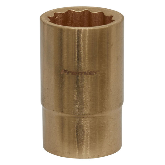 Sealey Non Sparking Socket 18mm 1/2"D WallDrive 12 point Beryllium Copper NS051