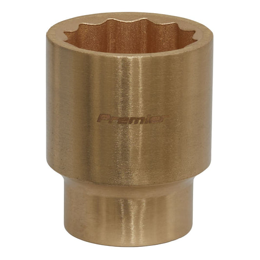 Sealey Non Sparking Socket 28mm 1/2"D WallDrive 12 point Beryllium Copper NS060