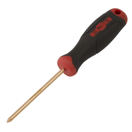 Sealey Screwdriver Phillips #1 x 75mm - Non-Sparking NS096