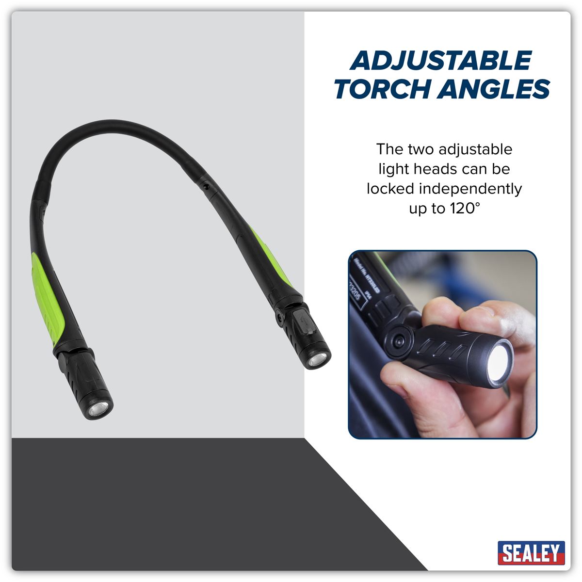 Sealey Rechargeable Neck Torch 3W SMD LED NT320LED