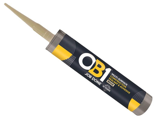 OB1 Hybrid Sealant And Adhesive Beige 290ml Fungal Resistant OB130617330