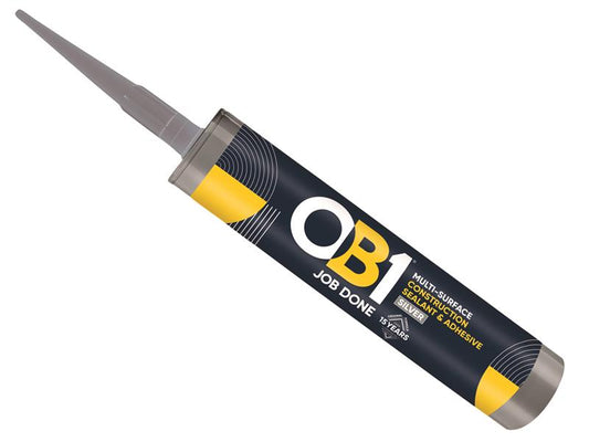 OB1 Hybrid Sealant And Adhesive Silver 290ml Fungal Resistant OB130617355