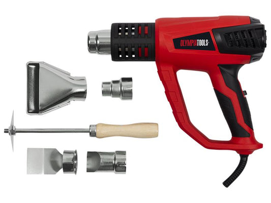 Olympia Power Tools Heat Gun with 5 Accessories 2000W 240V OLPHG2000
