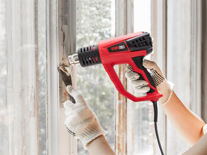 Olympia Power Tools Heat Gun with 5 Accessories 2000W 240V OLPHG2000