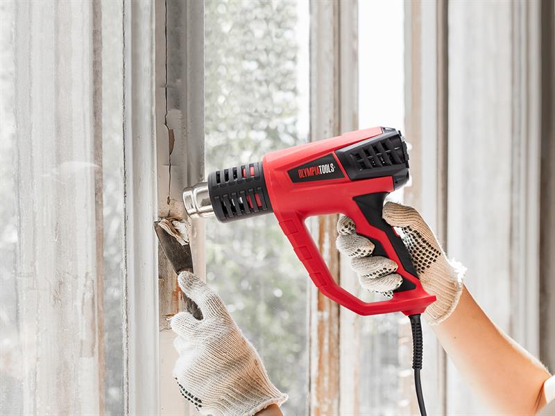 Olympia Power Tools Heat Gun with 5 Accessories 2000W 240V OLPHG2000