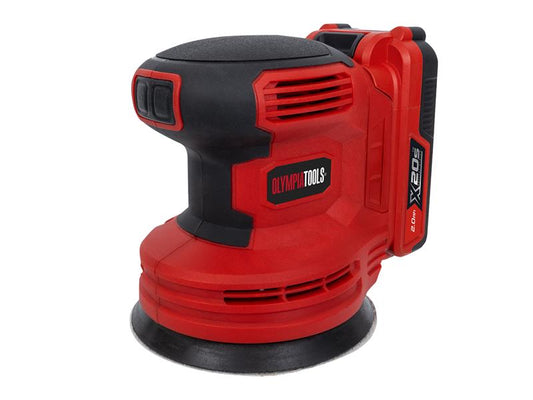 Olympia Power Tools X20S™ Random Orbital Sander 20V 1 x 2.0Ah Li-ion OLPX20SRO1