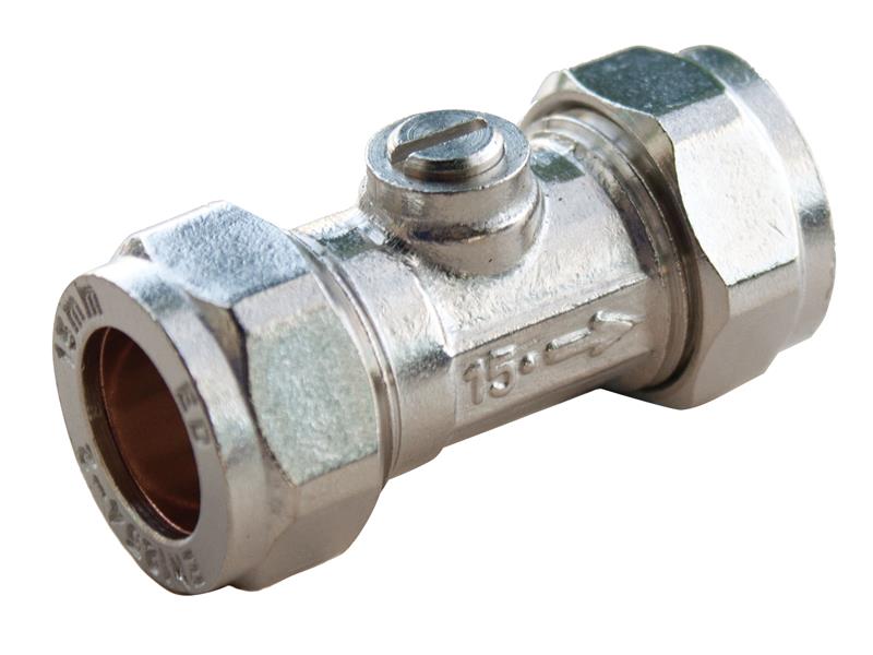 Oracstar Isolating Valve 15mm Chrome ORAPFC16