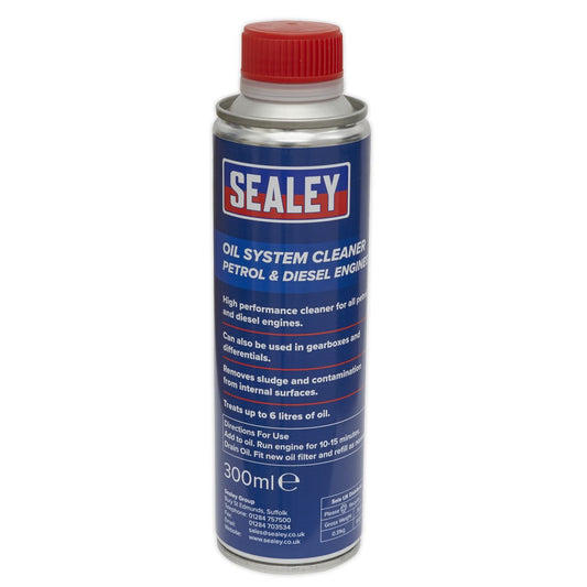 Sealey Oil System Cleaner 300ml - Petrol & Diesel Engines OSCL300