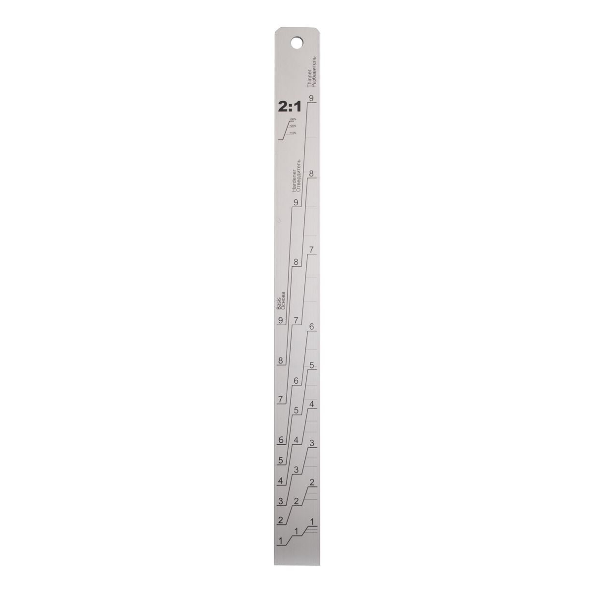 Sealey Aluminium Paint Measuring Stick 2:1/4:1 PA04