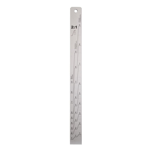 Sealey Aluminium Paint Measuring Stick 2:1/4:1 PA04