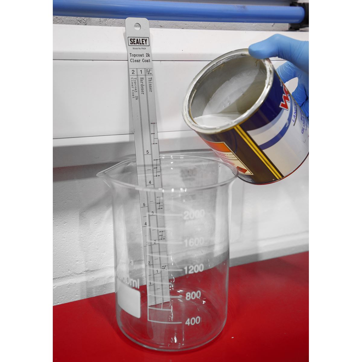 Sealey Aluminium Paint Measuring Stick 2:1/4:1 PA04