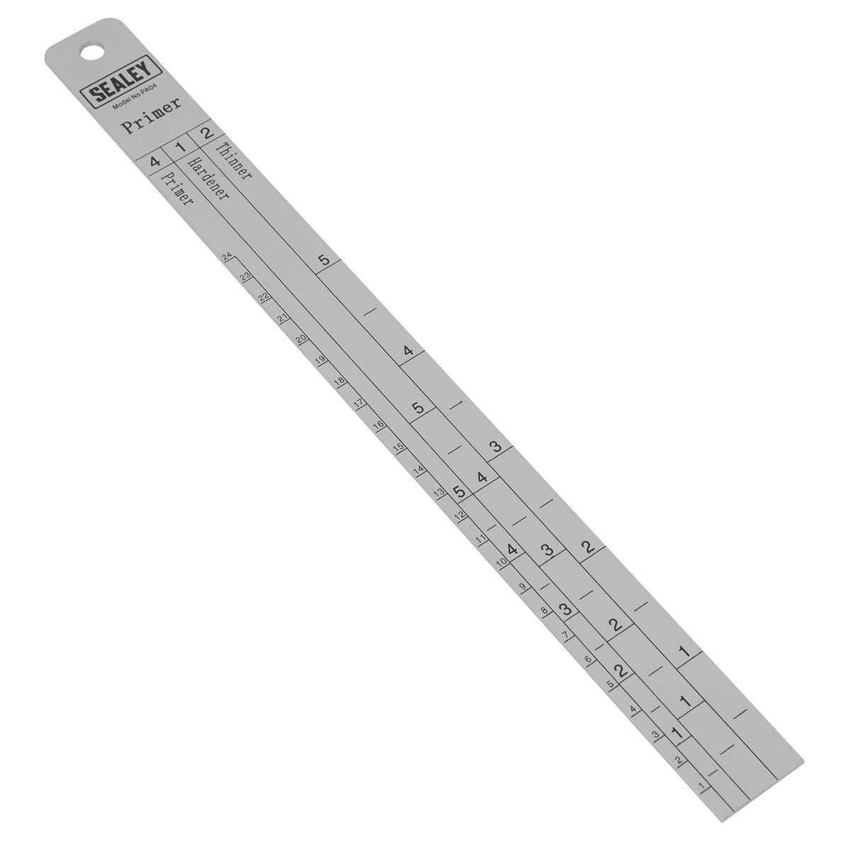 Sealey Aluminium Paint Measuring Stick 2:1/4:1 PA04