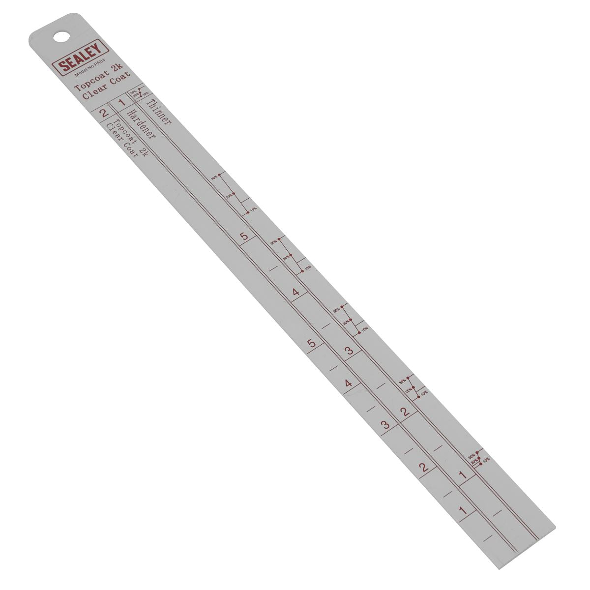 Sealey Aluminium Paint Measuring Stick 2:1/4:1 PA04