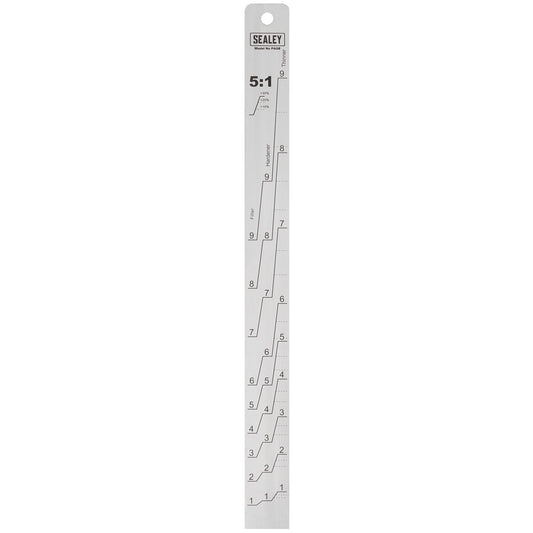 Sealey Aluminium Paint Measuring Stick 5:1/5:3 PA08