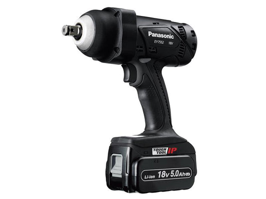Panasonic Heavy Duty Impact Wrench 18V 2 x 5.0Ah Li-ion 1/2 Inch Drive EY7552
