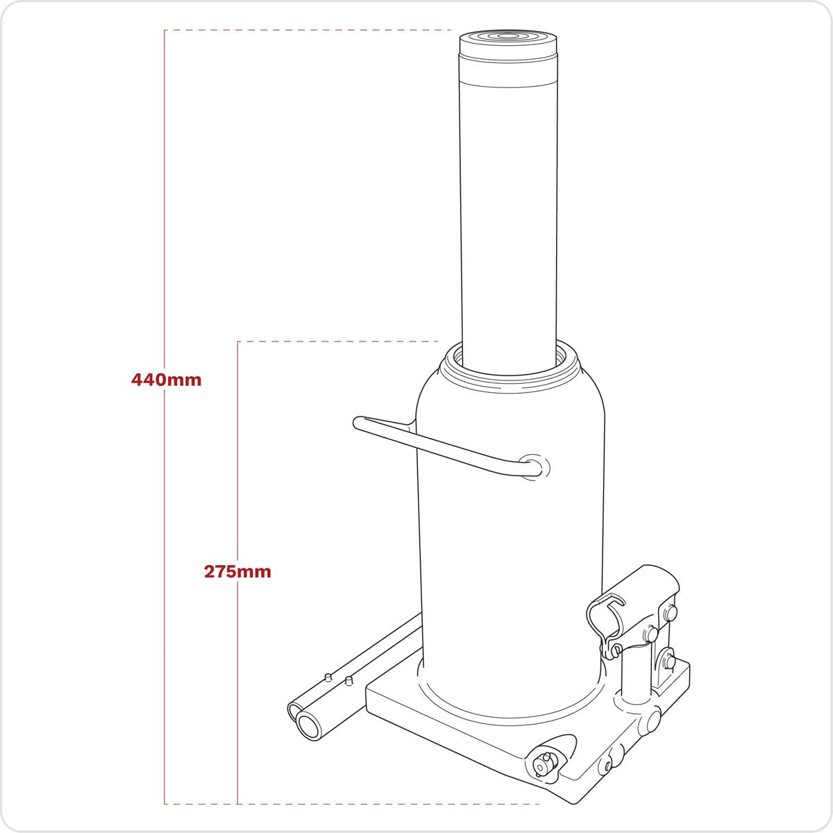 Sealey Bottle Jack 30 Tonne PBJ30S