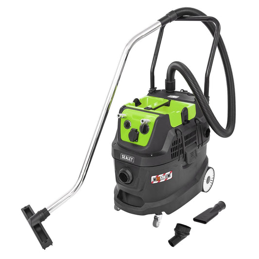 Sealey Dust-Free Wet & Dry Industrial Vacuum Cleaner 40L Plastic Drum PC400MA